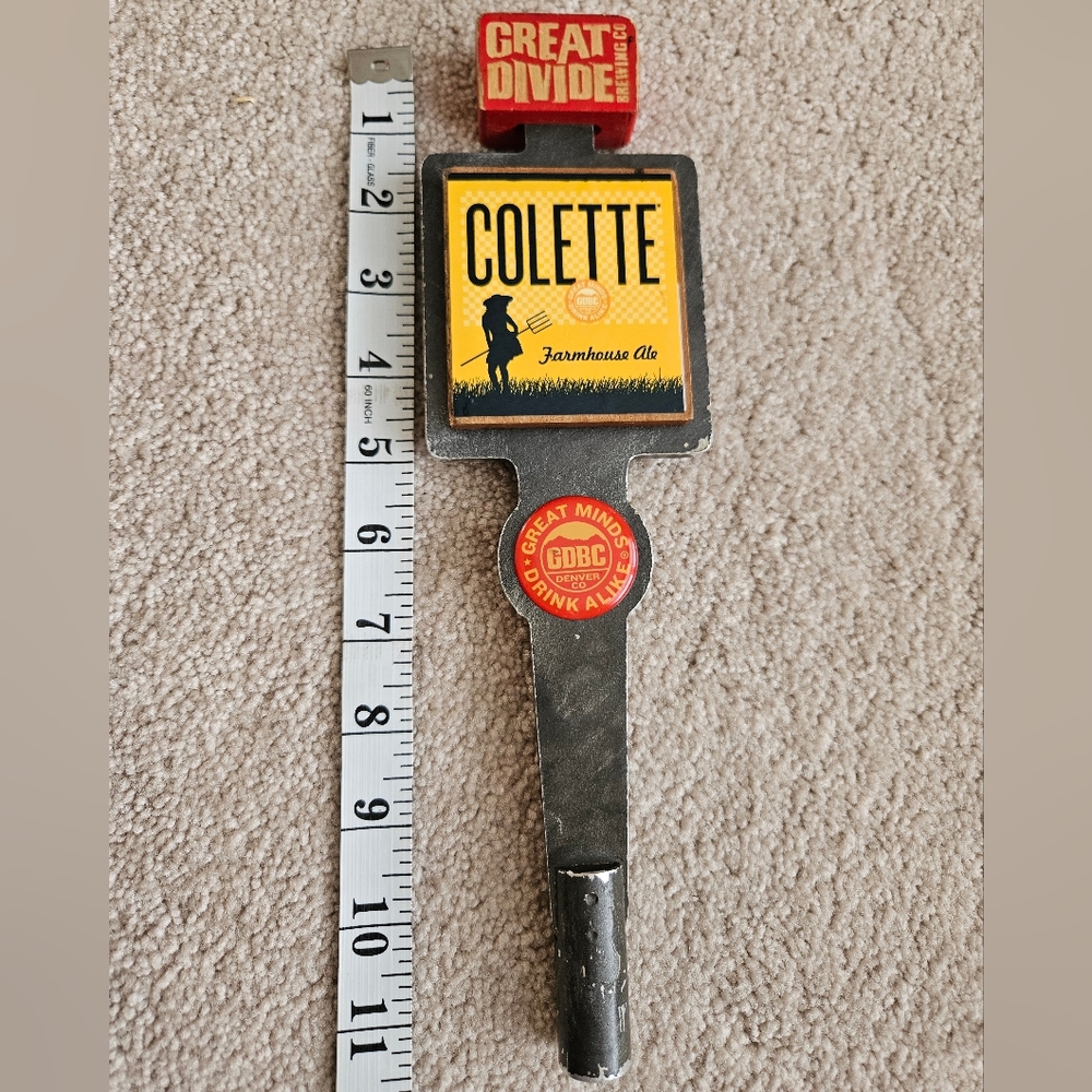 Great Divide Colette Farmhouse Ale Tap Handle